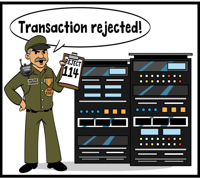 Major Format - acquirer transaction rejected
